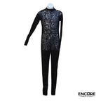 Unitard in Black Mesh  unitard