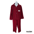 Deep Red Character Shirt & Trouser Set with Graphic Print  two piece