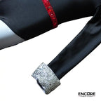 Striking Split-Design Tuxedo  leotard