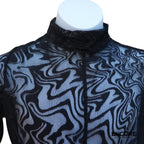 Unitard in Black Mesh  unitard