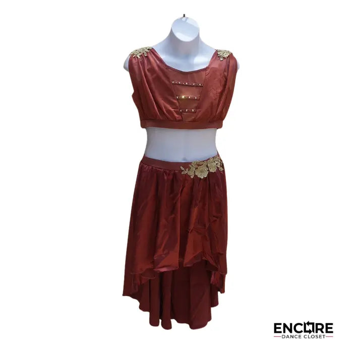 Burnt Sienna Elegance  two piece