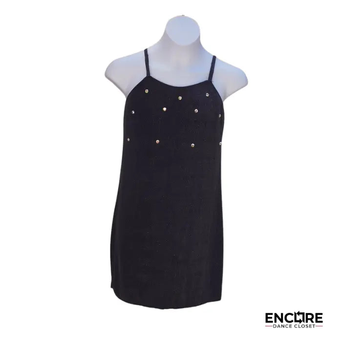 Lead Gray Shimmer Mesh Dress with Silver Sparkles  dress