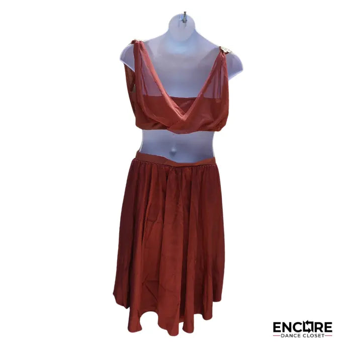Burnt Sienna Elegance  two piece