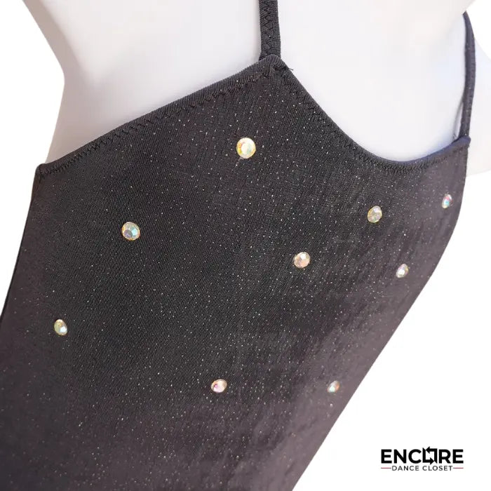 Lead Gray Shimmer Mesh Dress with Silver Sparkles  dress