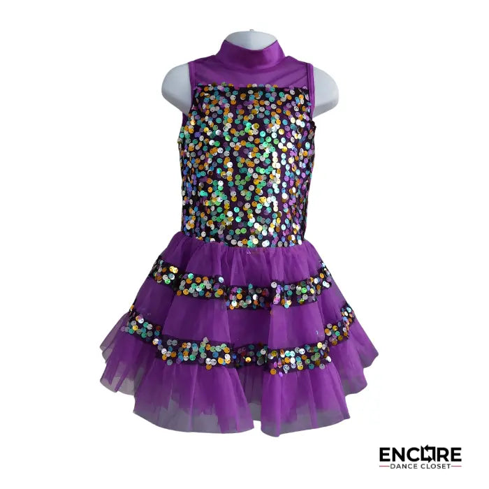 Violet Sparkle Sequin Dress  dress