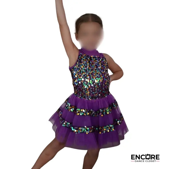 Violet Sparkle Sequin Dress  dress