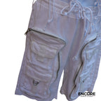 White Cargo Shorts & Halter Top  two piece