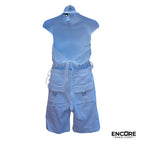 White Cargo Shorts & Halter Top  two piece