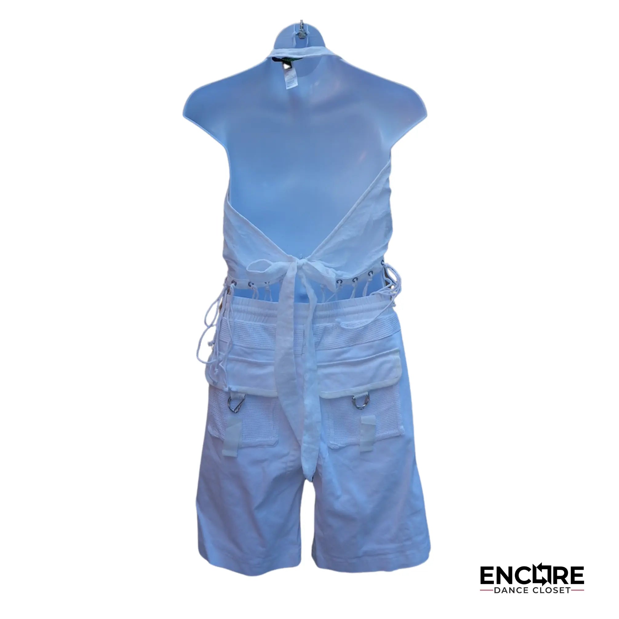 White Denim Cargo Shorts  pants