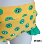 Yellow and Green Polka Dot Set  two piece