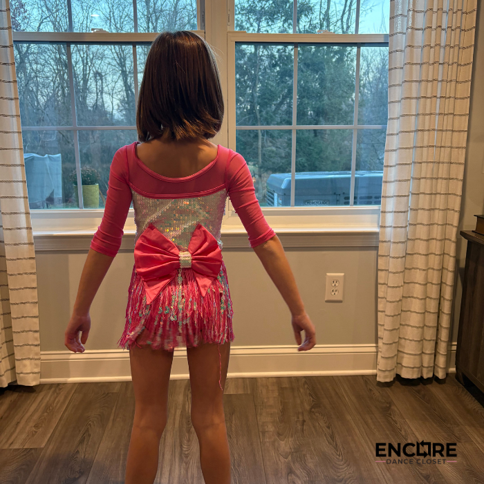 Pink Pop Sequin Fringe Costume  dress