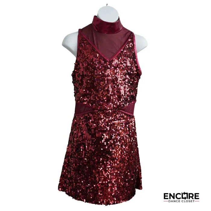 Crimson Sparkle  dress