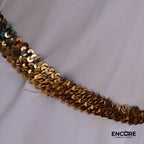 Egyptian-Inspired Sequined Tunic  two piece