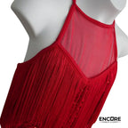 Scarlet Fringe Flair  dress