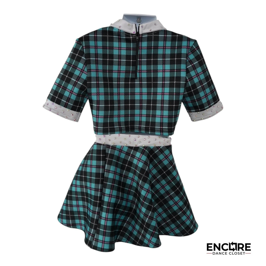 Plaid Charm  two piece
