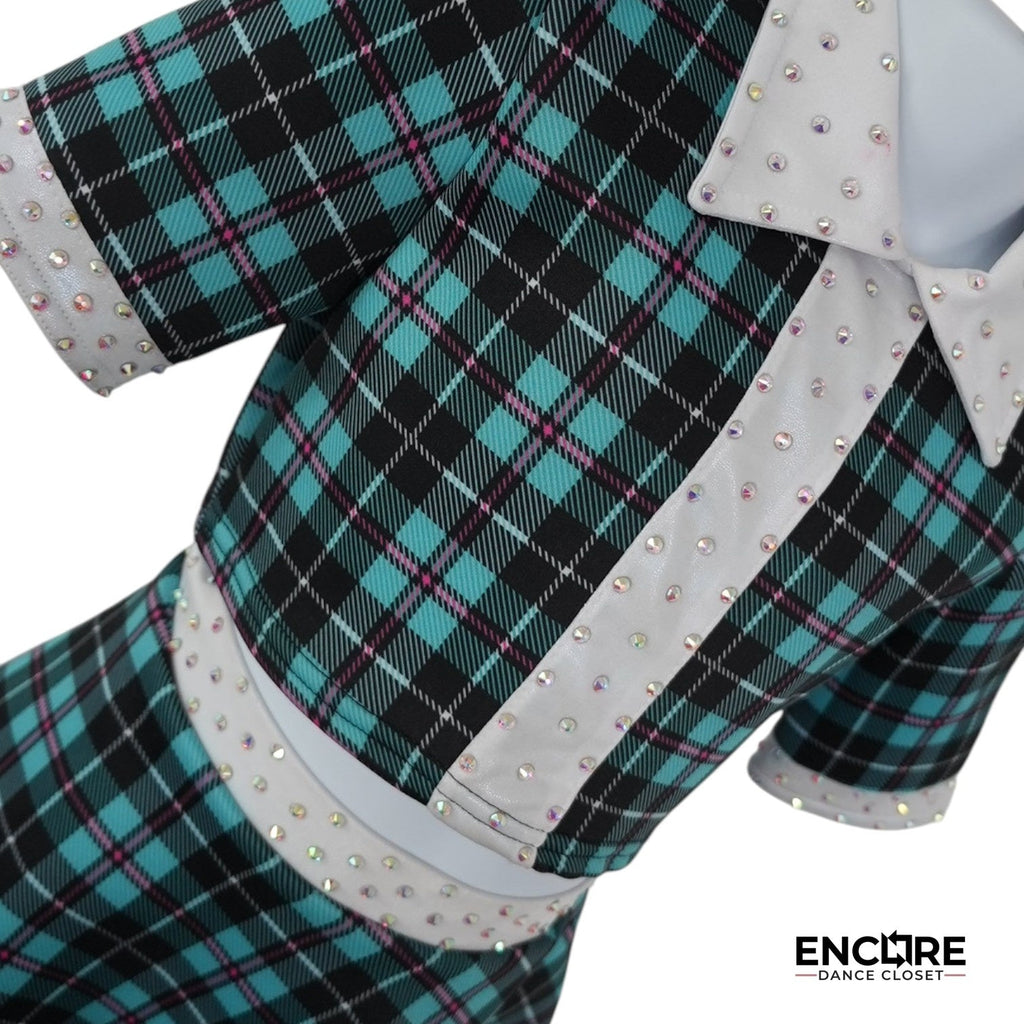 Plaid Charm  two piece