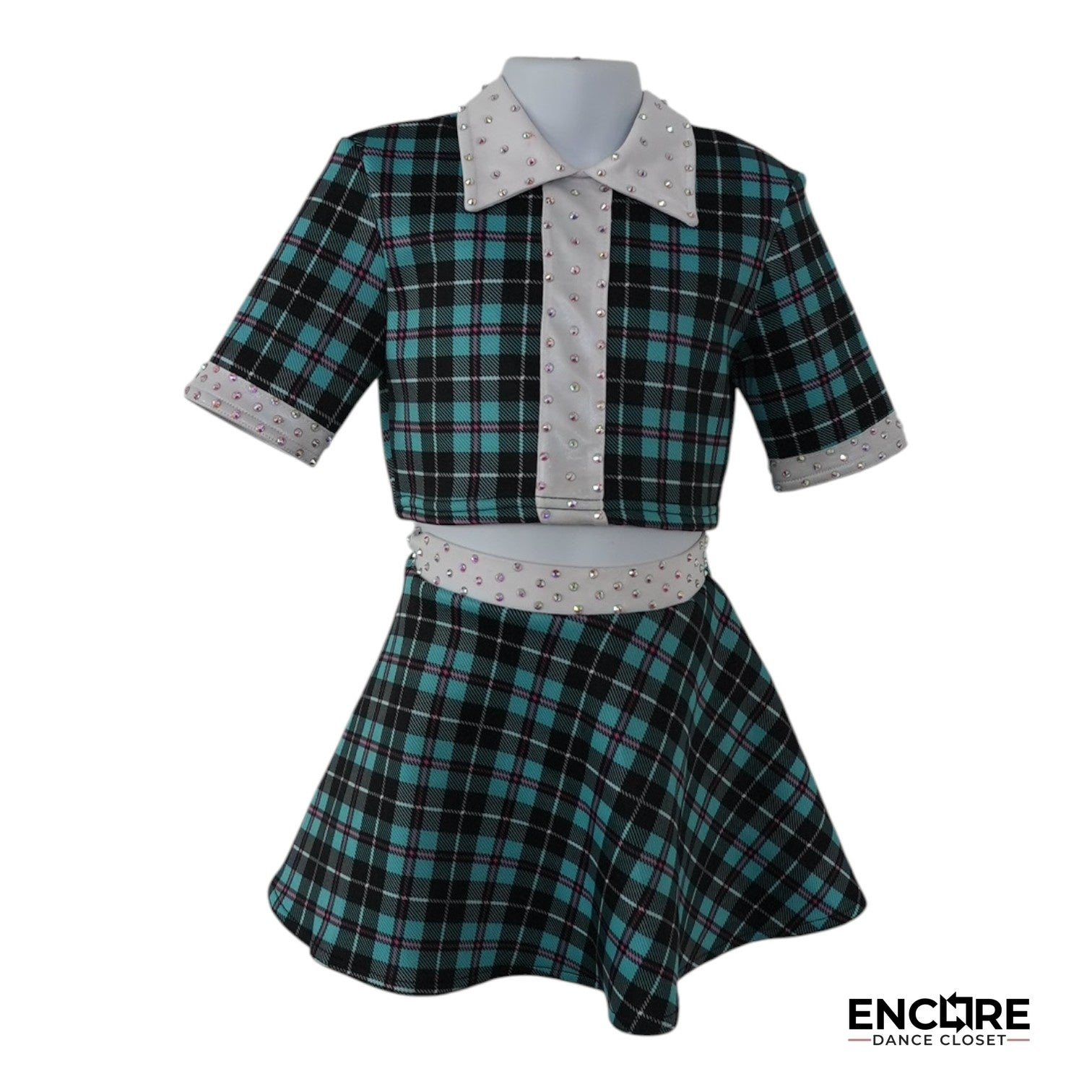 Plaid Charm  two piece