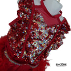 Feathered Flame  dress