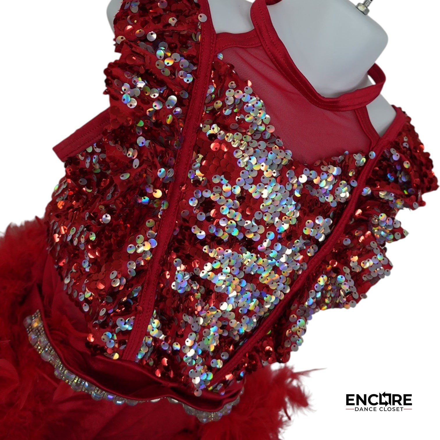 Feathered Flame  dress