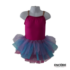 Pink Leotard with Multicolor Tutu Skirt  dress
