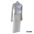 Flowing Ivory Lace Set  two piece