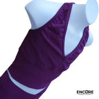 Burgundy Ribbed Halter Set  two piece