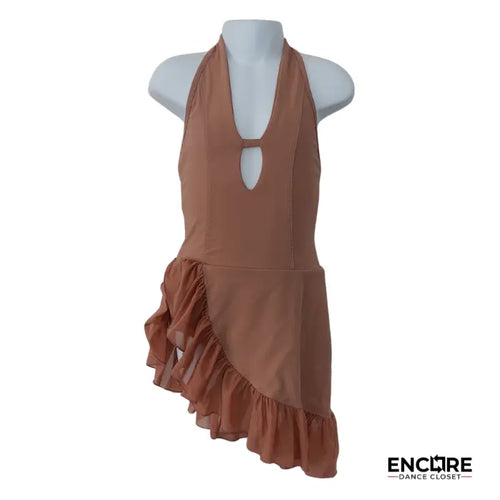 Halter Dress with Slit  leotard