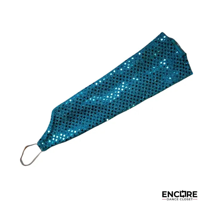 Turquoise Sparkle Halter Leo  leotard