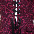 Scarlet Lace Corset Dance Dress  two piece