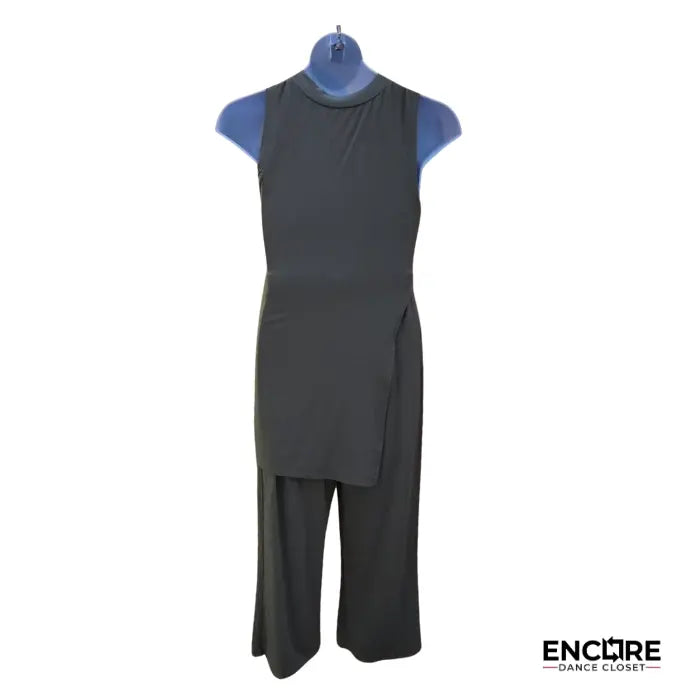 Olive Asymmetrical Set  two piece