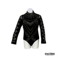 Elegant Black Mesh Leotard 2  leotard