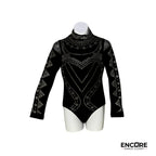 Elegant Black Mesh Leotard 2  leotard