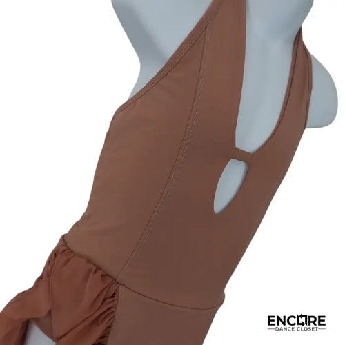 Halter Dress with Slit  leotard