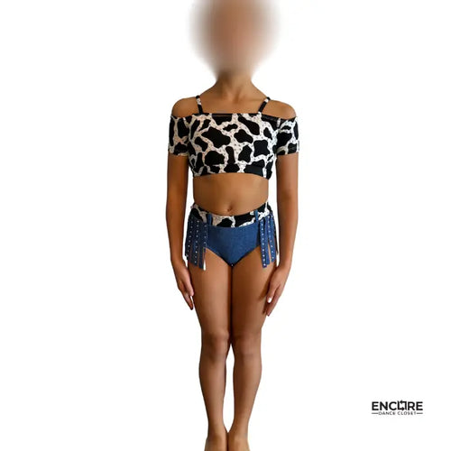 Fun and Cute Wild West Two-Piece Costume - two-piece dance costume