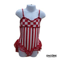 Checkered Chic Red & White Leotard  leotard