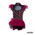 Pink Feather & Sequin Showgirl Costume  biketard