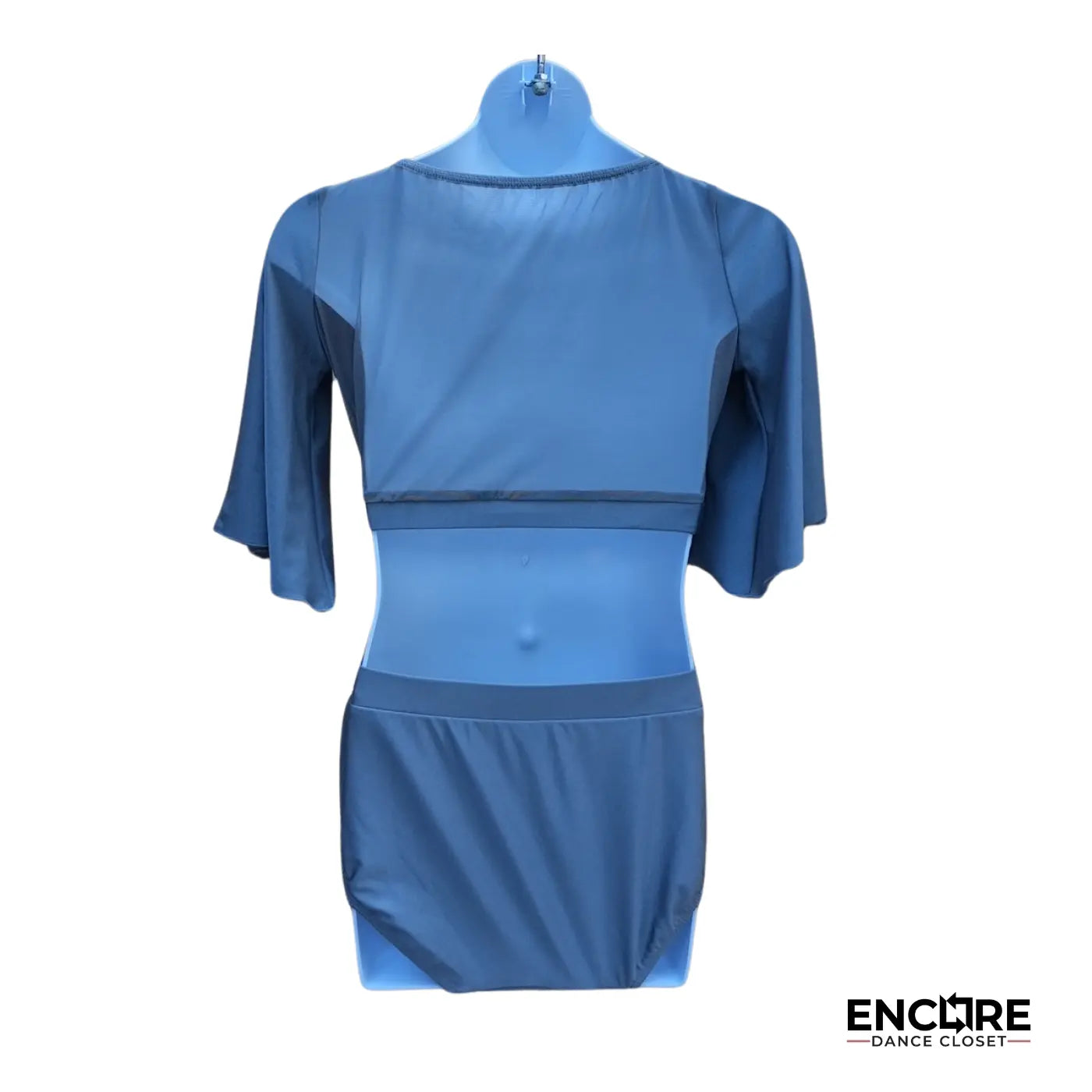 Gray Two-Piece with Silver Appliques  two piece