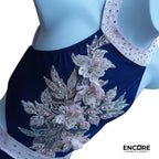 Blush & Navy Elegance  leotard