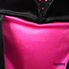 Pink and Black Character Costume with Puff Sleeves  leotard