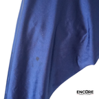 Navy Two-Piece with Asymmetrical Skirt and Choker  two piece