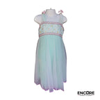 Aqua Leotard with Mesh Dress  dress