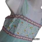 Aqua Leotard with Mesh Dress  dress
