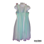 Aqua Leotard with Mesh Dress  dress