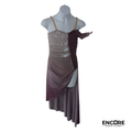 Mauve Asymmetrical Dress with Rhinestone Detail  dress