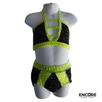 Neon Yellow Jazz Sparkle  two piece