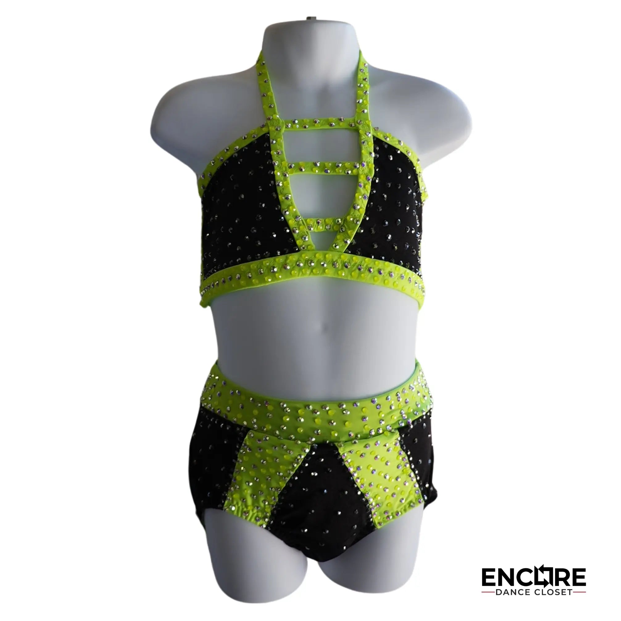 Neon Yellow Jazz Sparkle  two piece