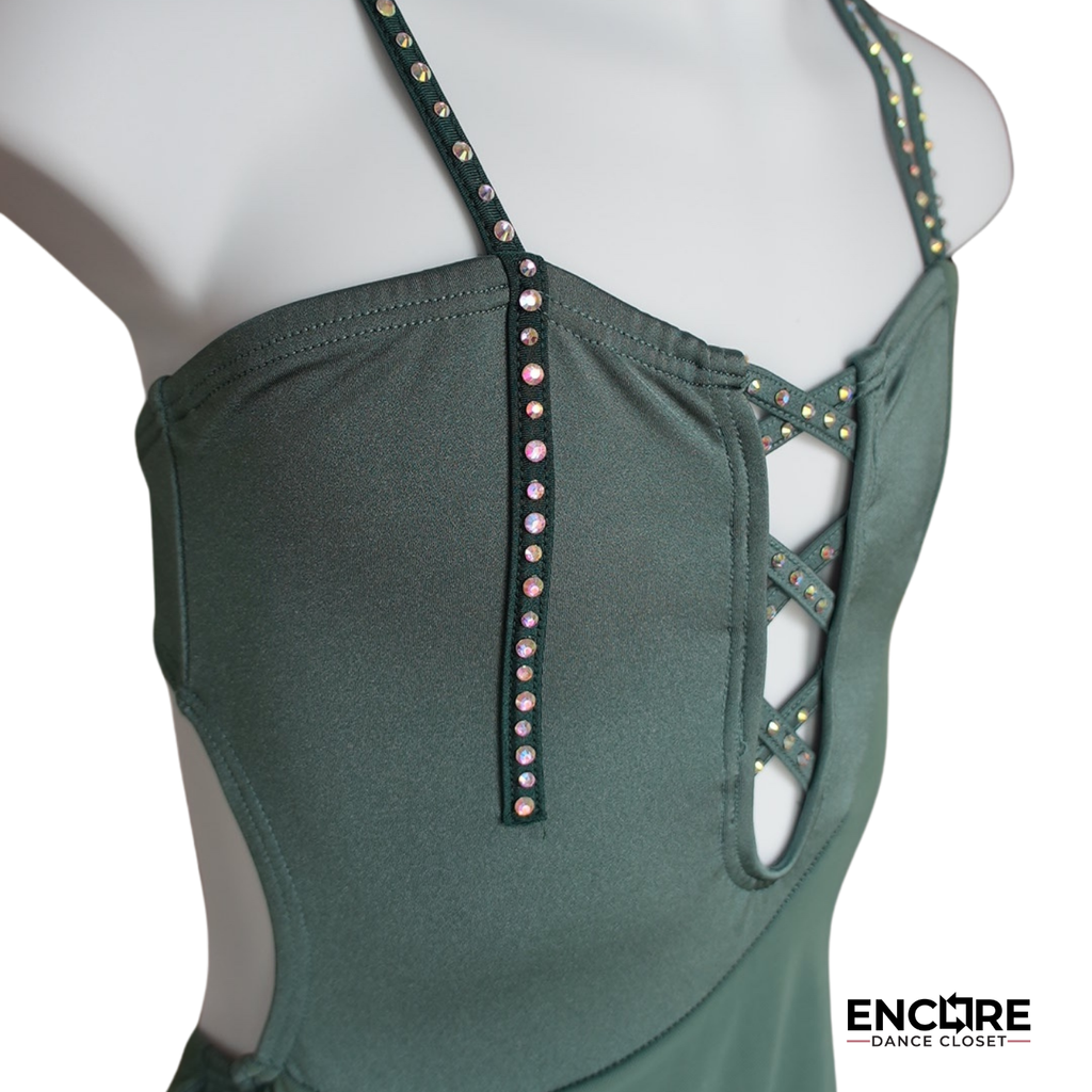 Elegant Sage Green Leotard - Encore Dance Closet