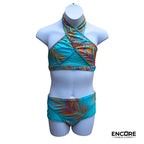 Tropical Turquoise Two-Piece Set  two piece