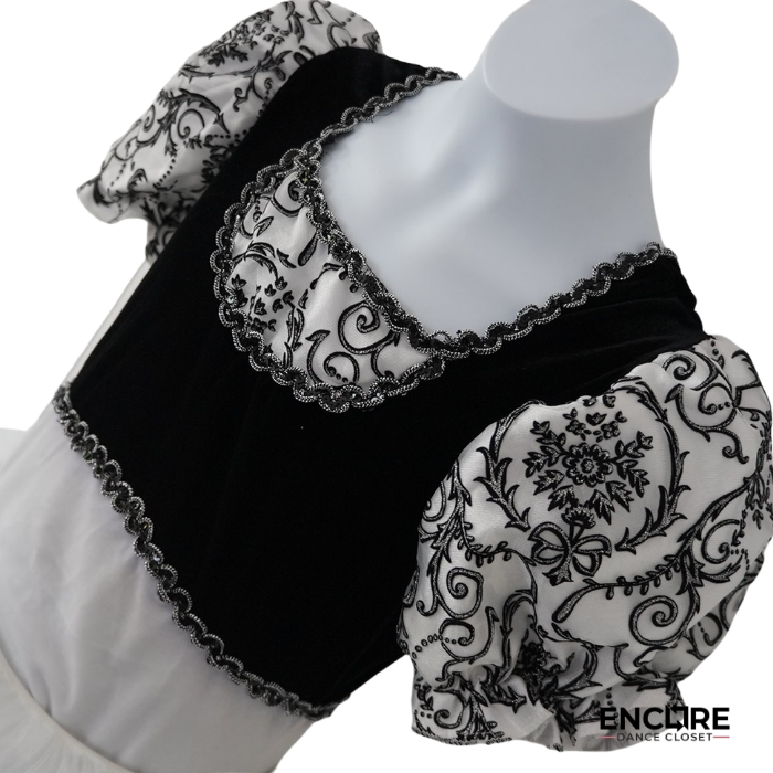 Classic Black & White Ballet Dress  dress