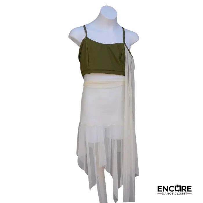 Ivory Mesh Skirt  skirt